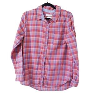 Treasure & Bond button up long sleeve flannel shirt